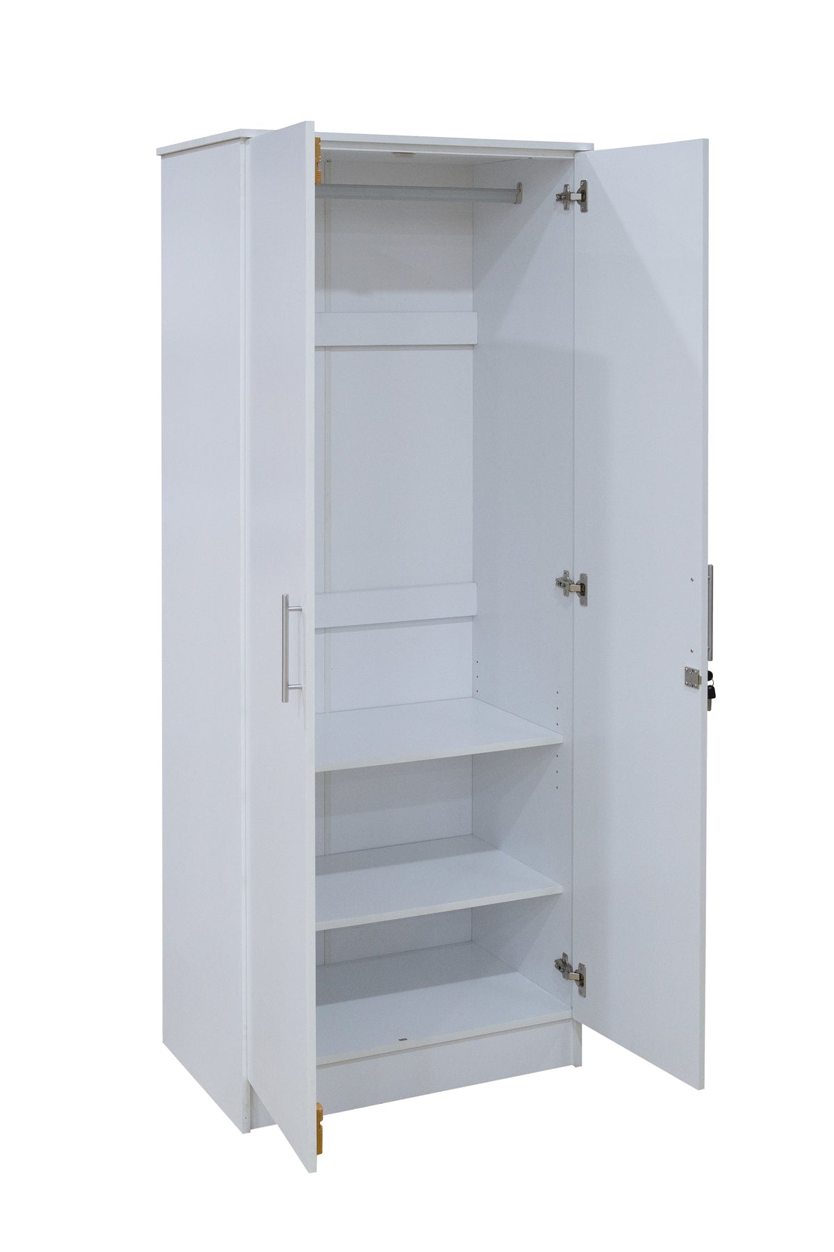 Ndidi White Armoires & Wardrobes