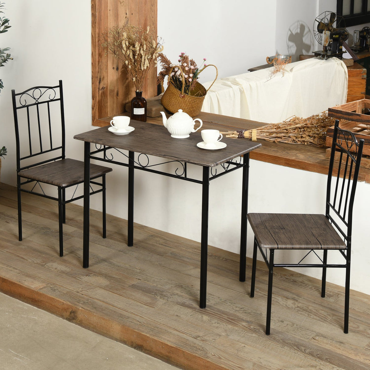 Norseman Vintage Brown Counter Dining Table