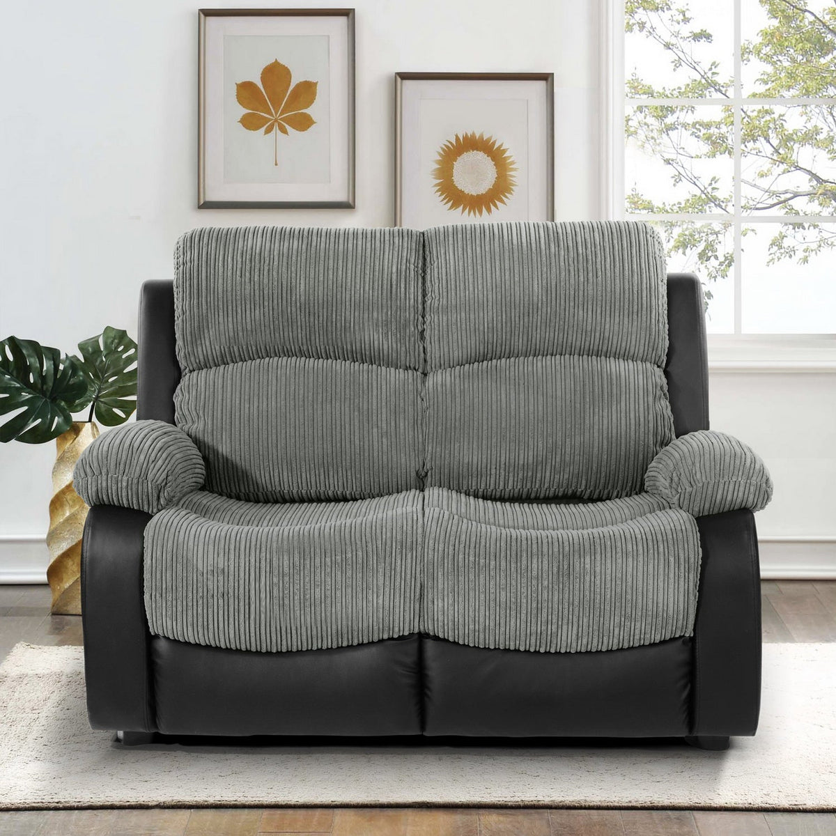 Pizzi Double Size Grey Recliner