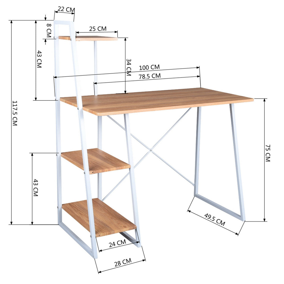 Pouchu Oak A Desks