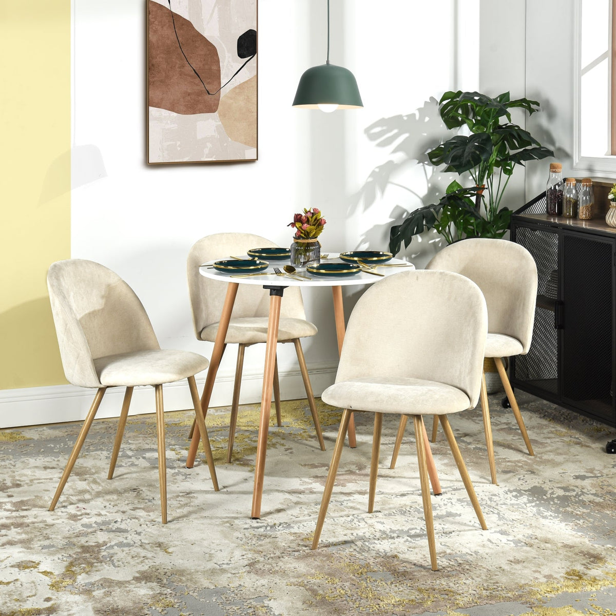 Puz-Dc002 Biscuit Dining Chairs