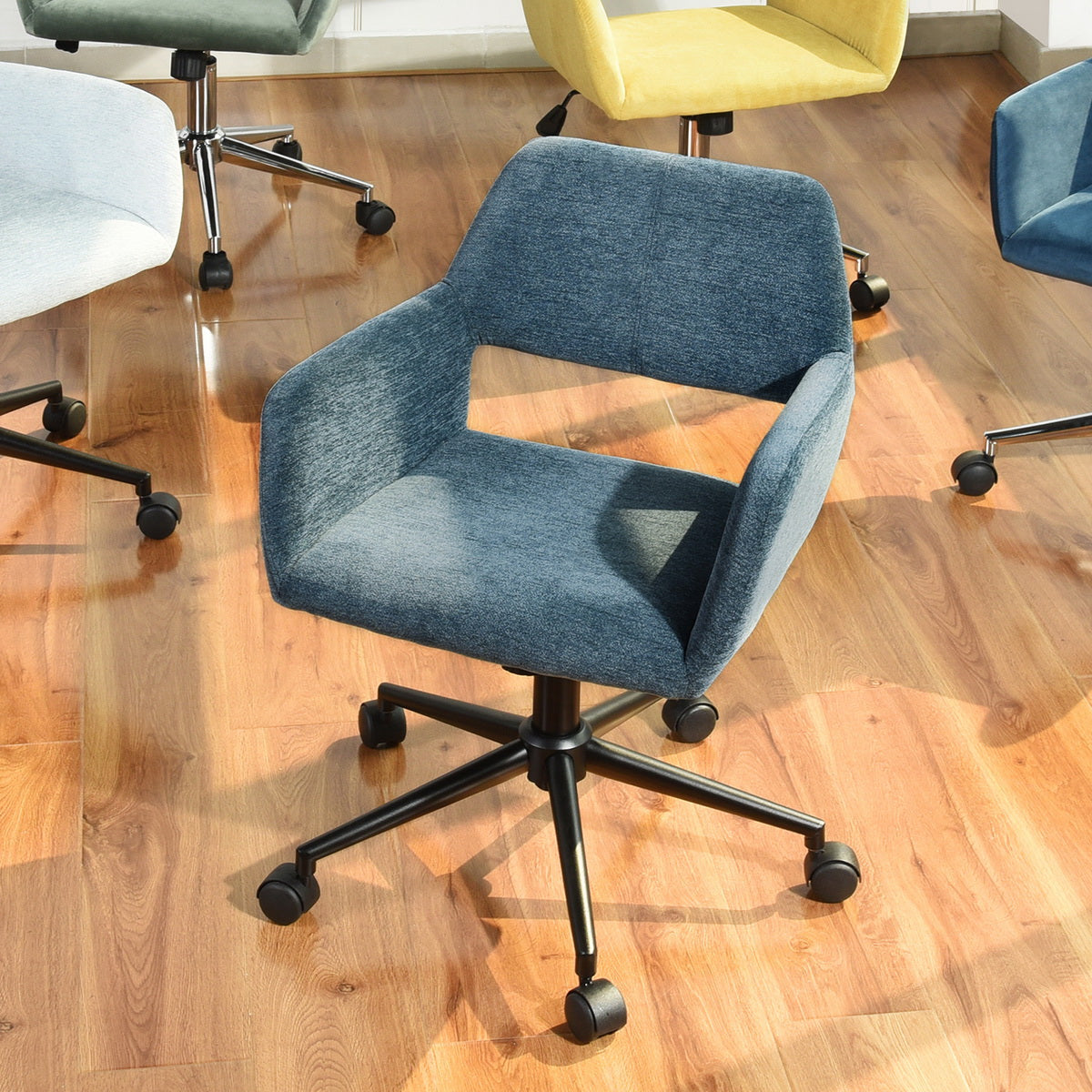 Ross Black Leg Teal Office Chairs