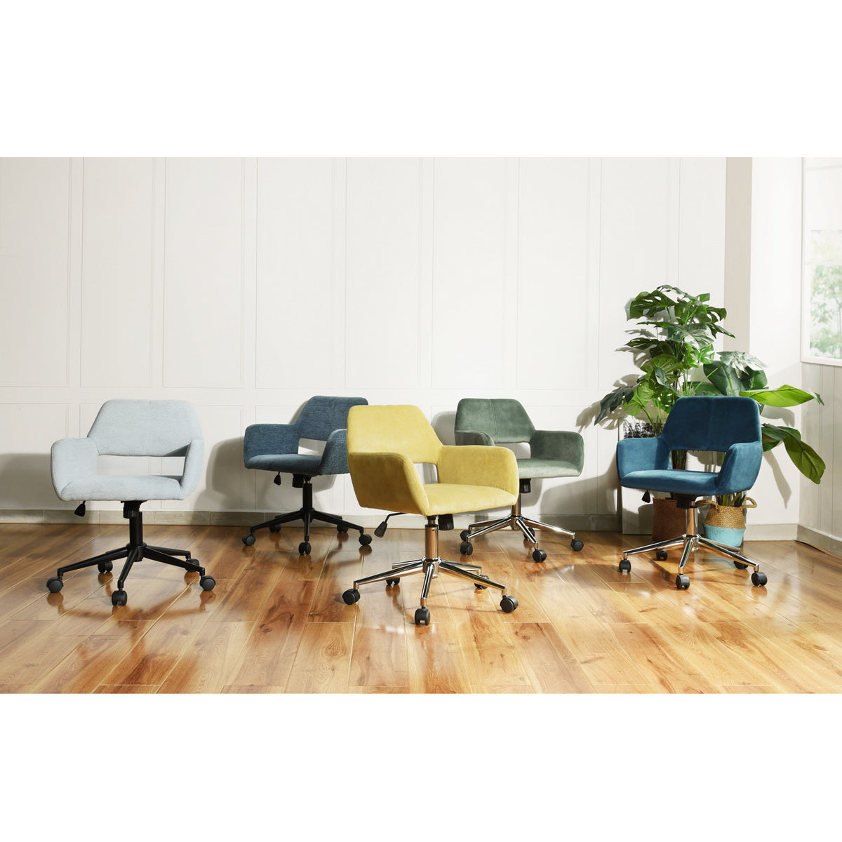 Ross Black Leg Teal Office Chairs