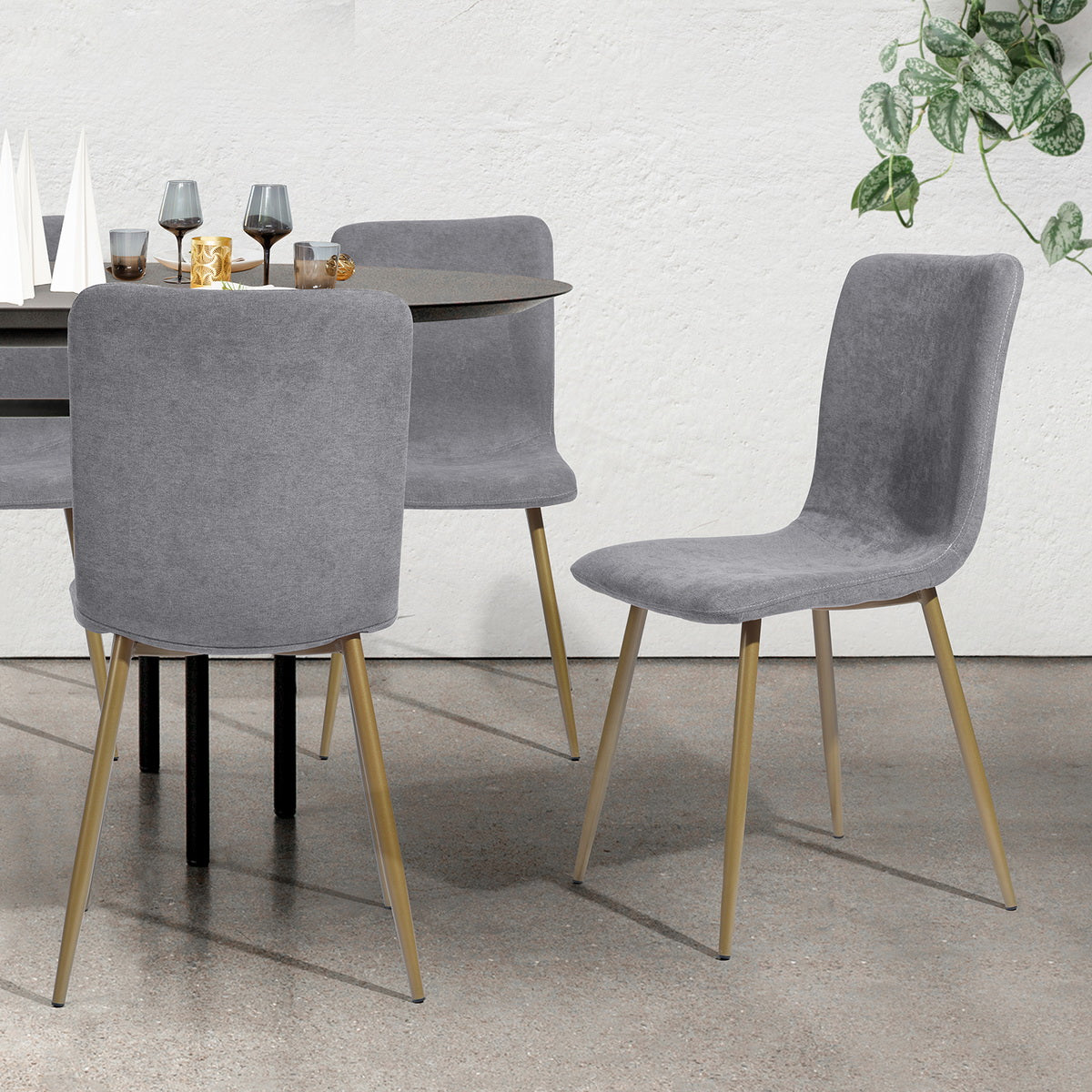 Scargill Dark Grey Dining Chairs