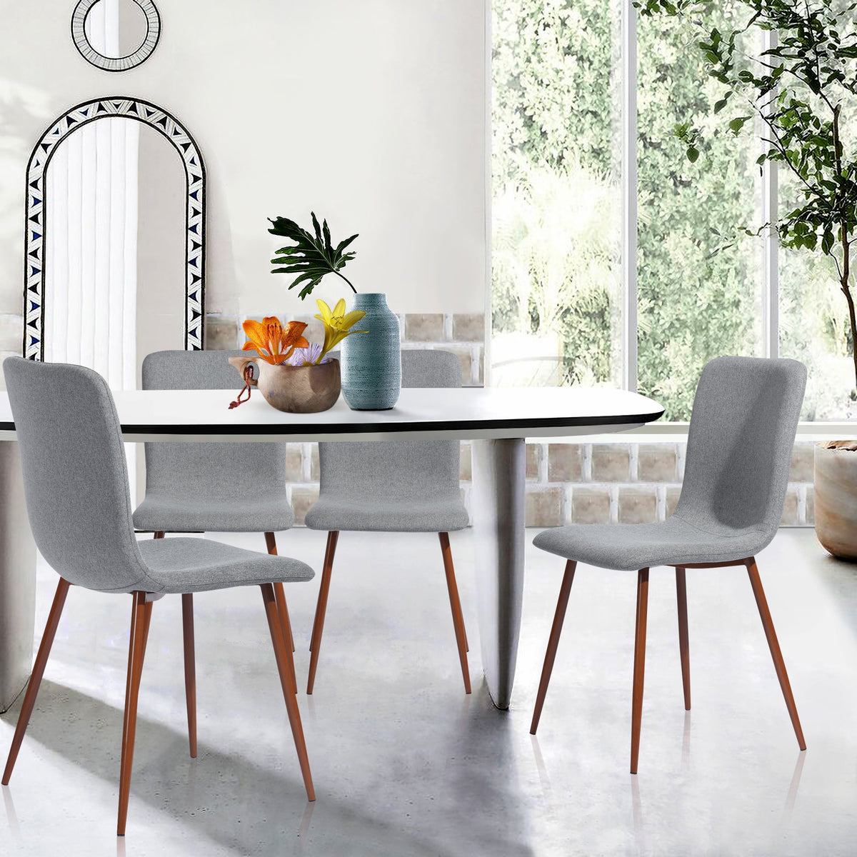 Scargill Grey Oak Leg Dining Chairs