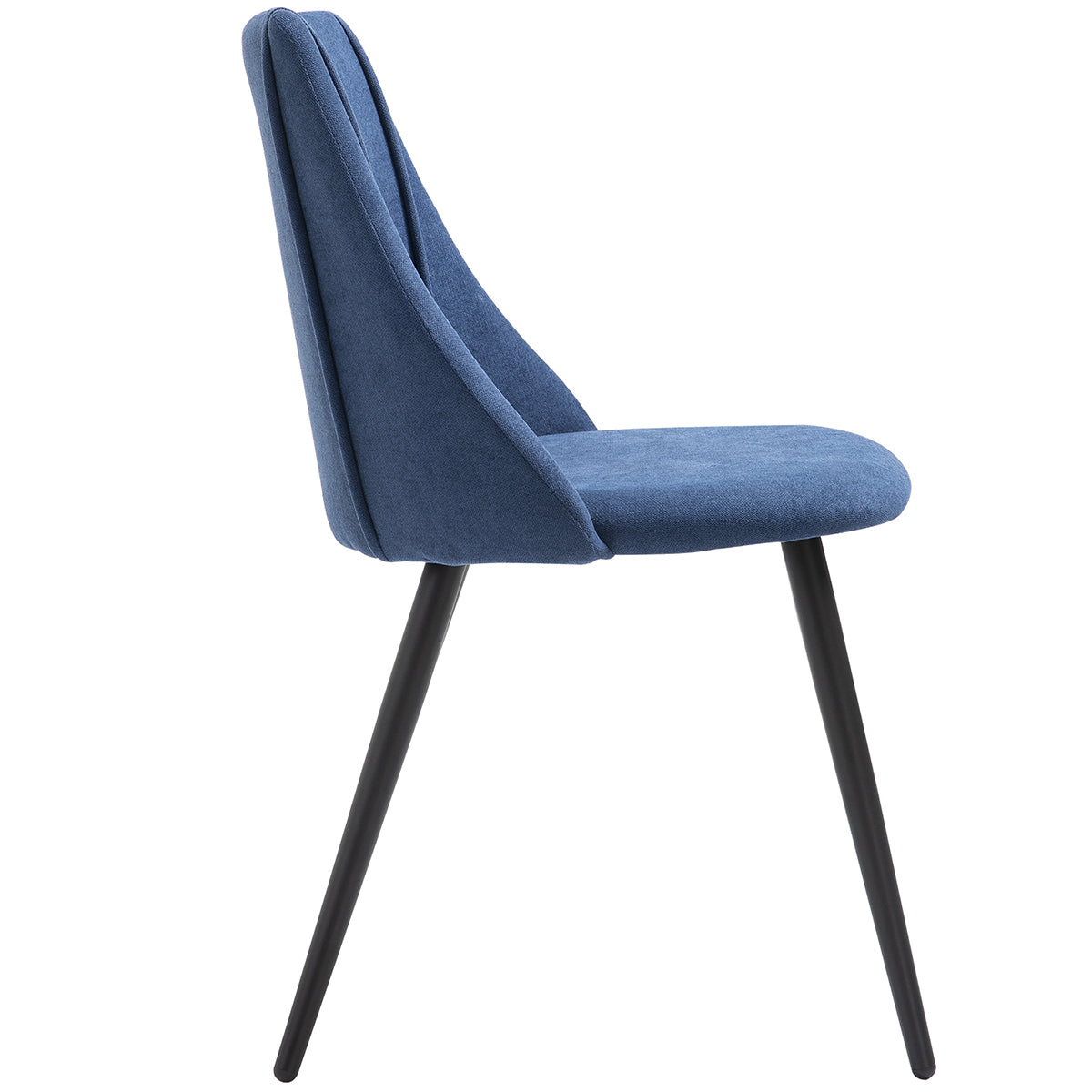 Smeg Dark Blue Black Leg Dining Chairs