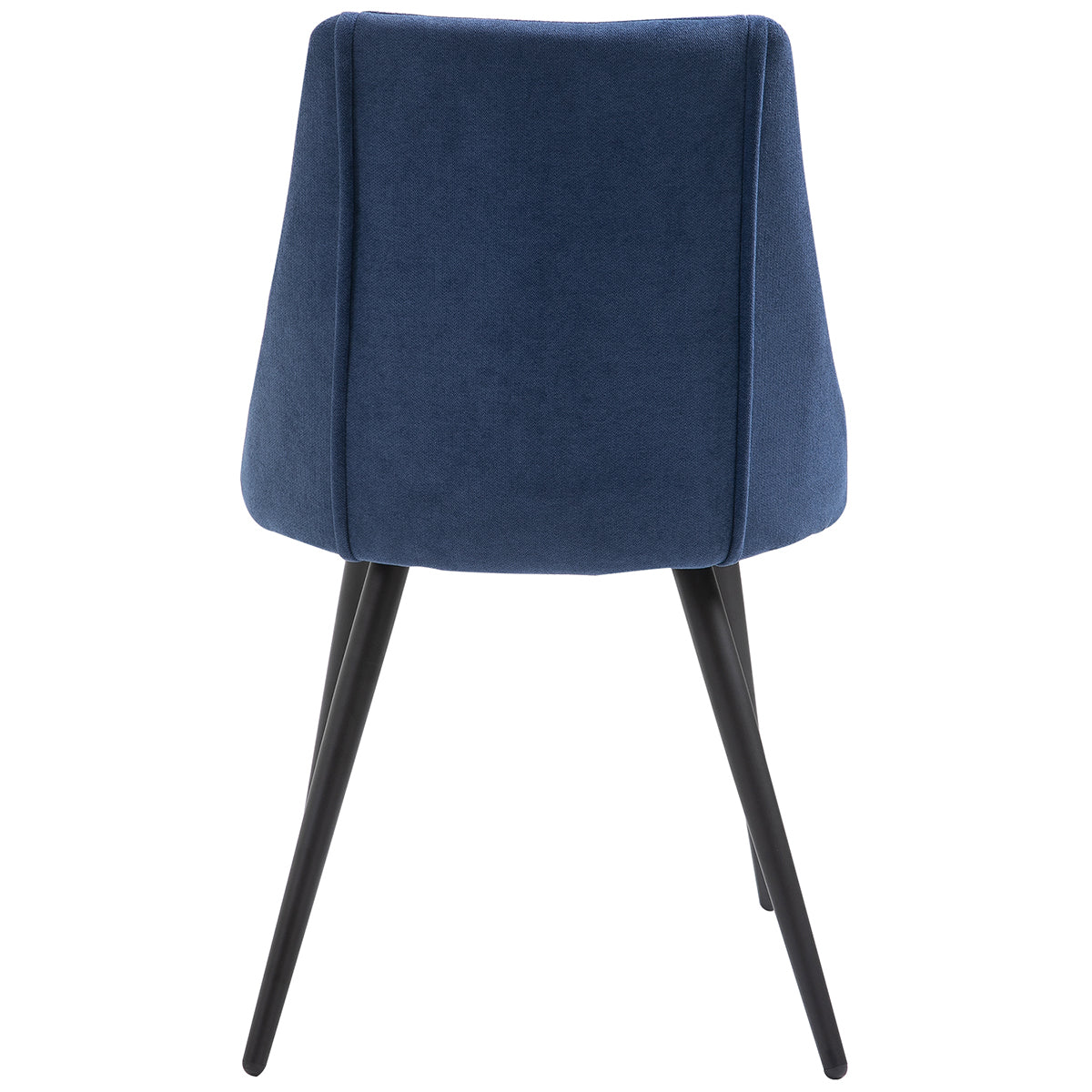 Smeg Dark Blue Black Leg Dining Chairs