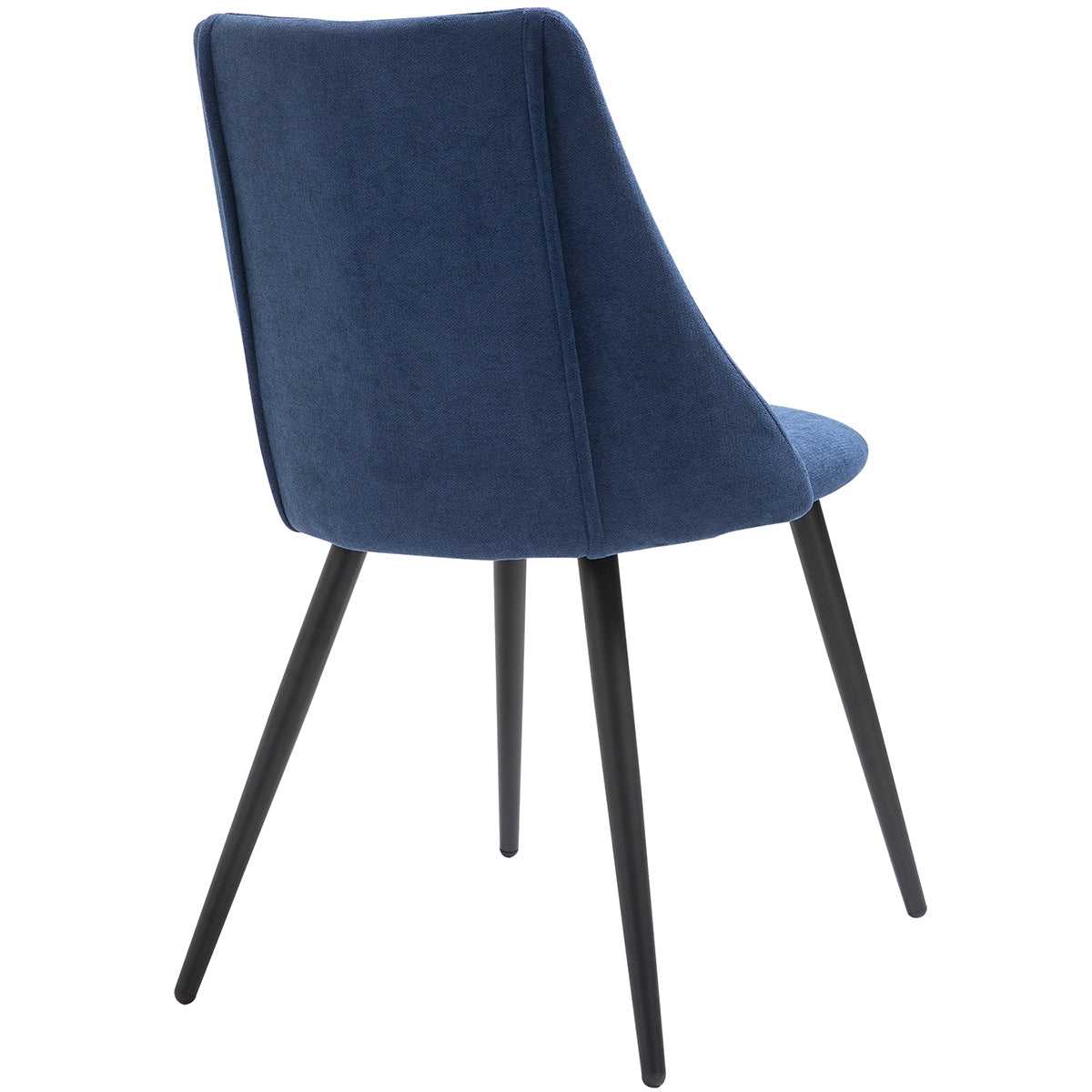 Smeg Dark Blue Black Leg Dining Chairs