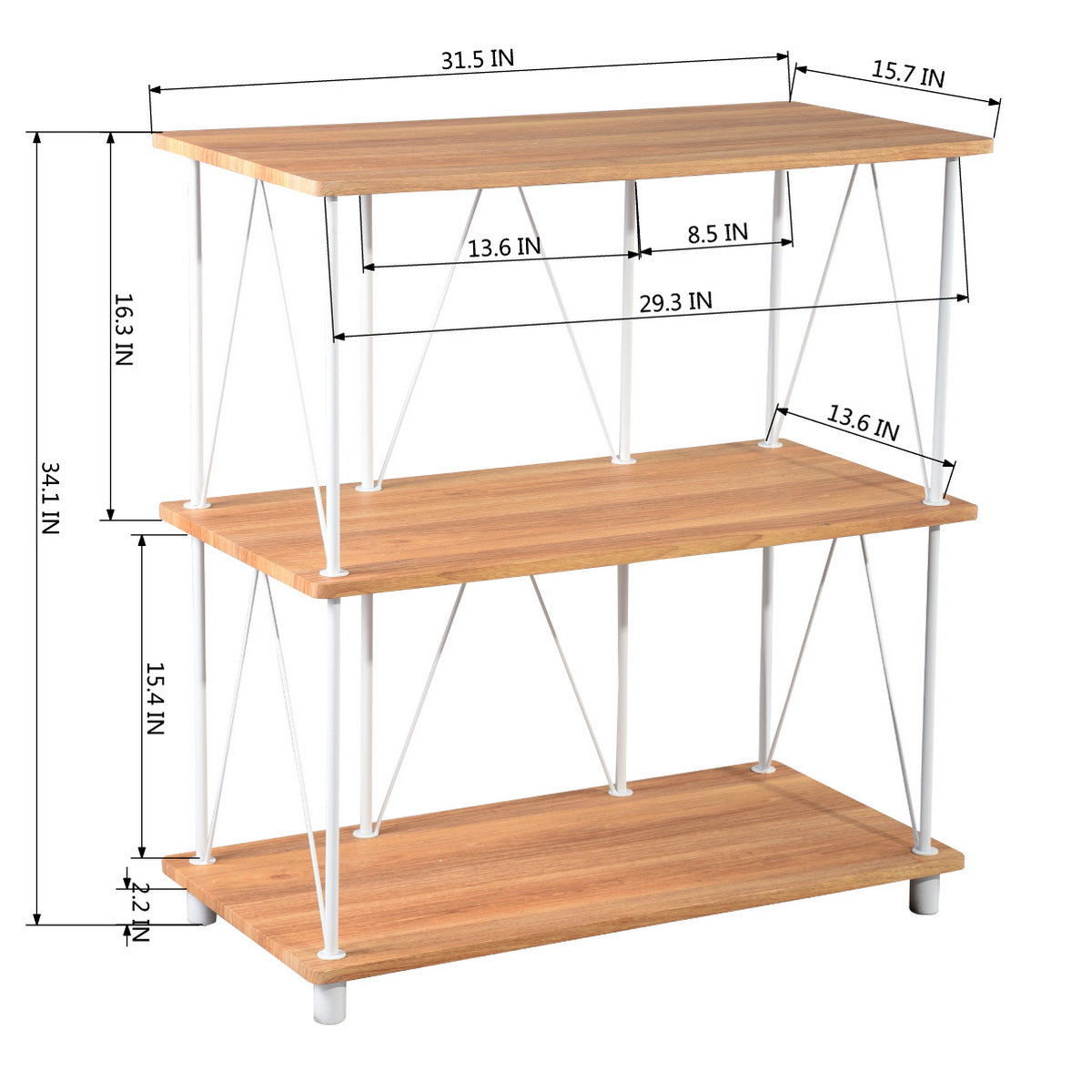 Sorrento 3L Bookcases