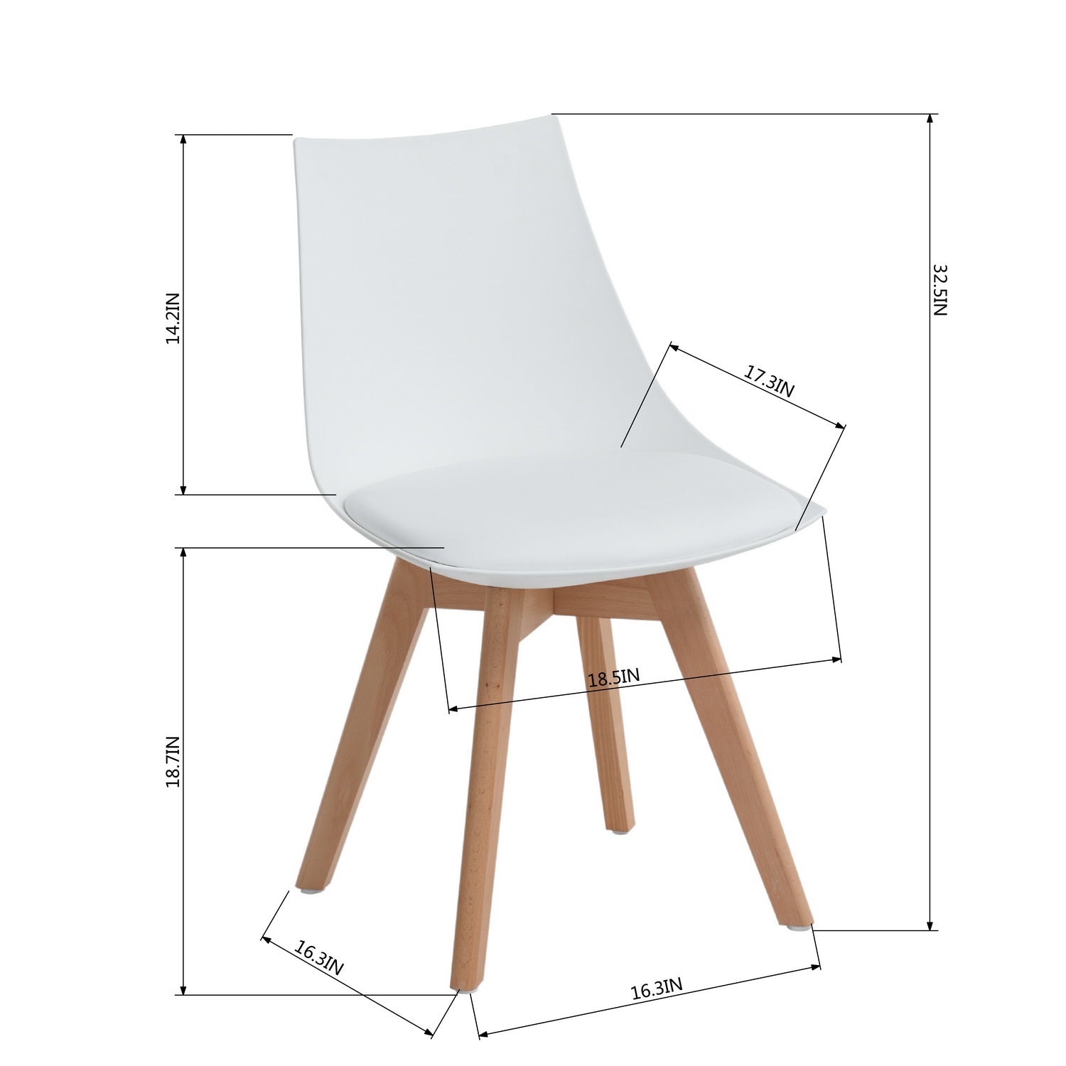 Tash White Dining Chairs