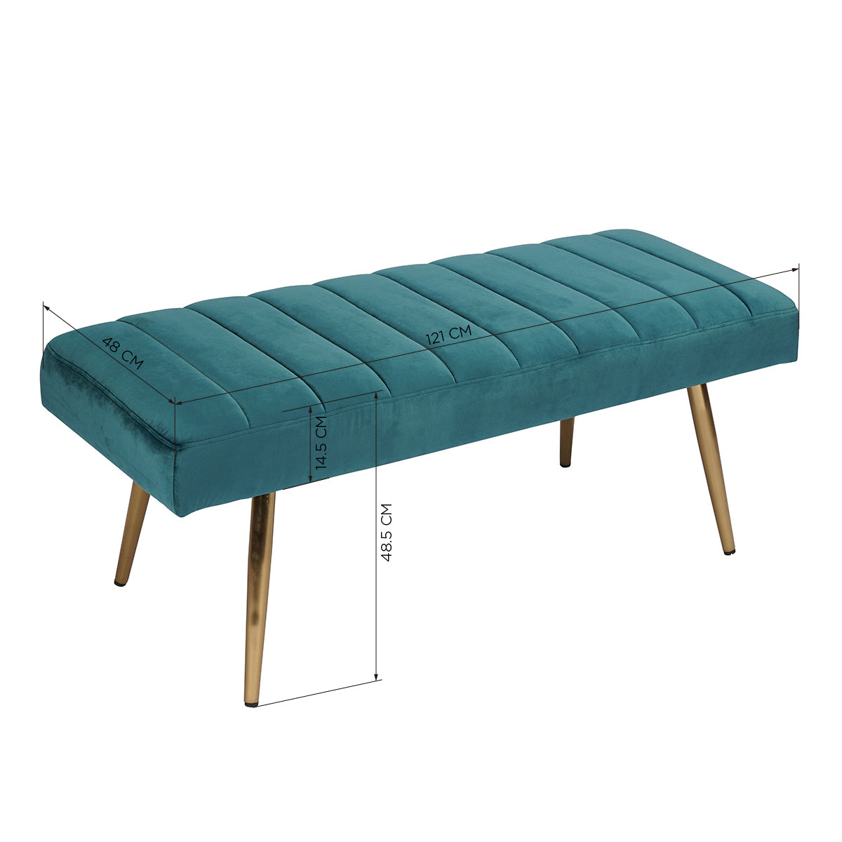 Theis Green Ottomans