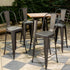 Thocar 29 Gun Metal Bar Stool