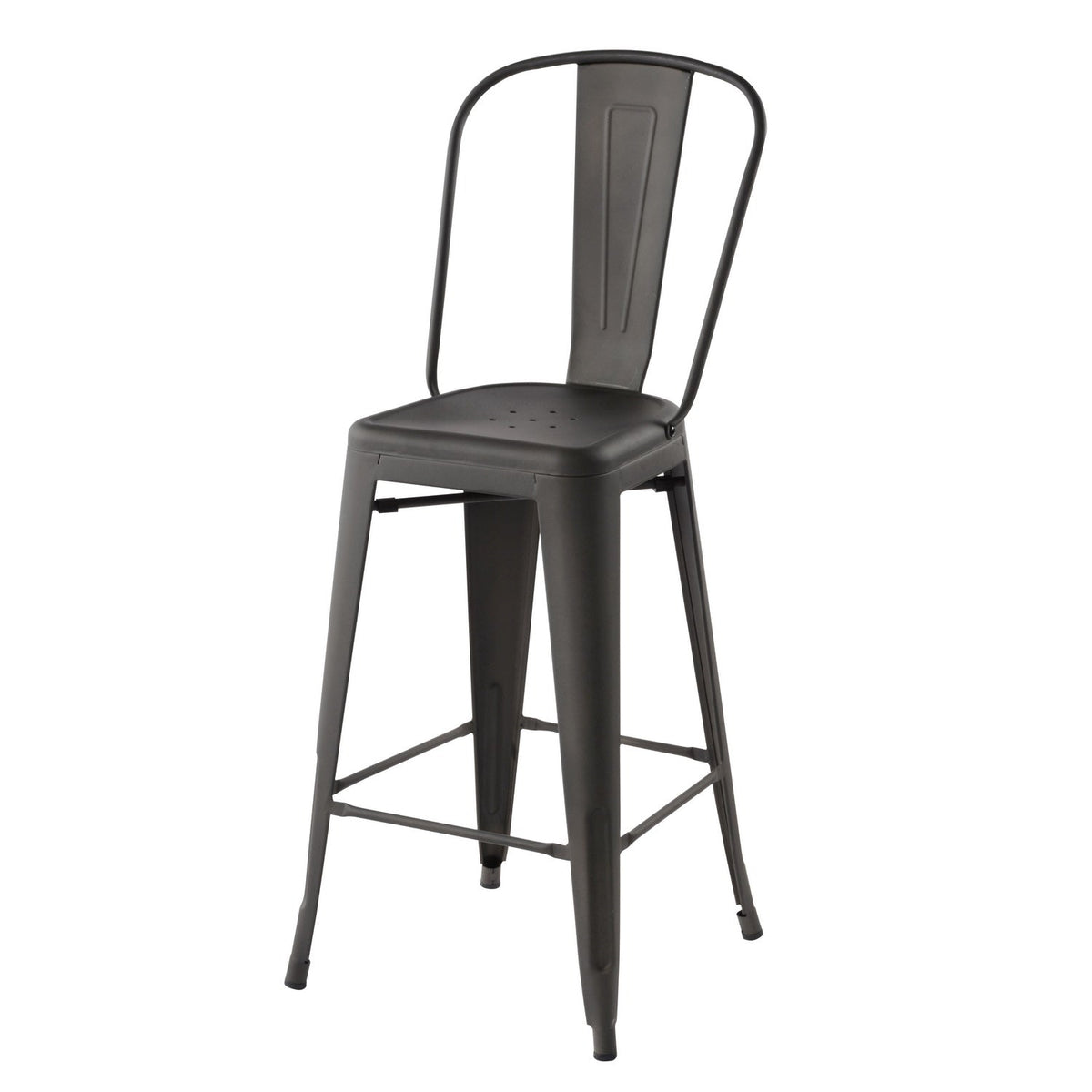Thocar 29 Gun Metal Bar Stool