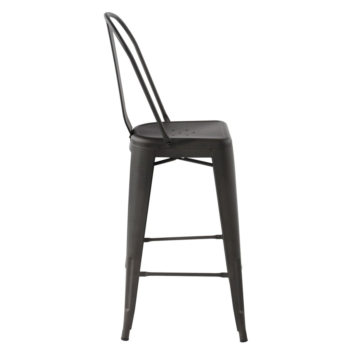 Thocar 29 Gun Metal Bar Stool