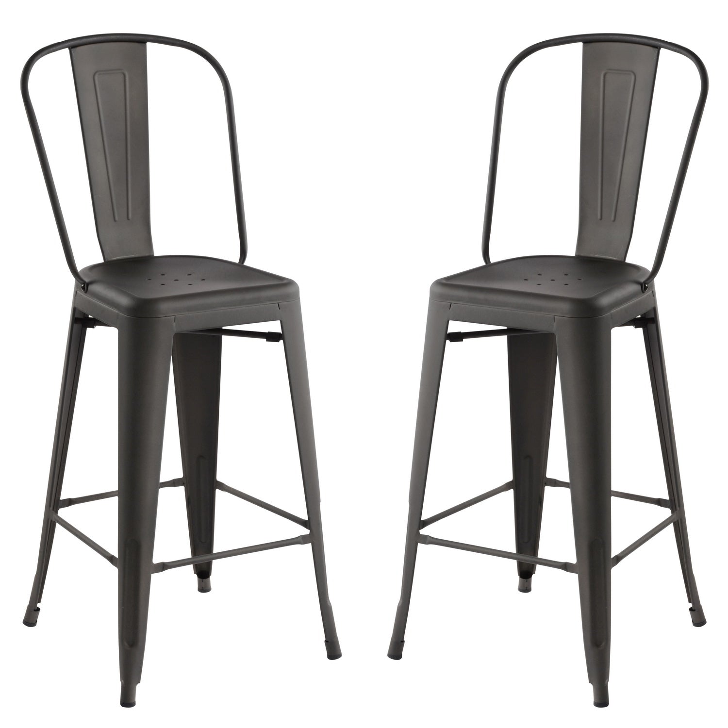 Thocar 29 Gun Metal Bar Stool