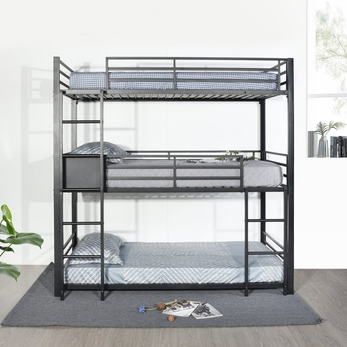 Trio 3 Rectangular Bunk & Loft Bed