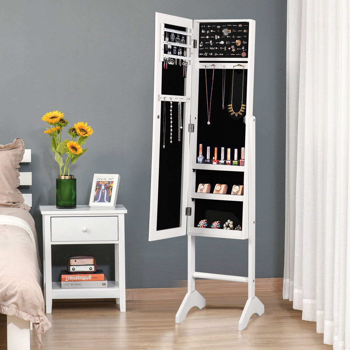 Urdang Mirrored Jewelry Cabinet