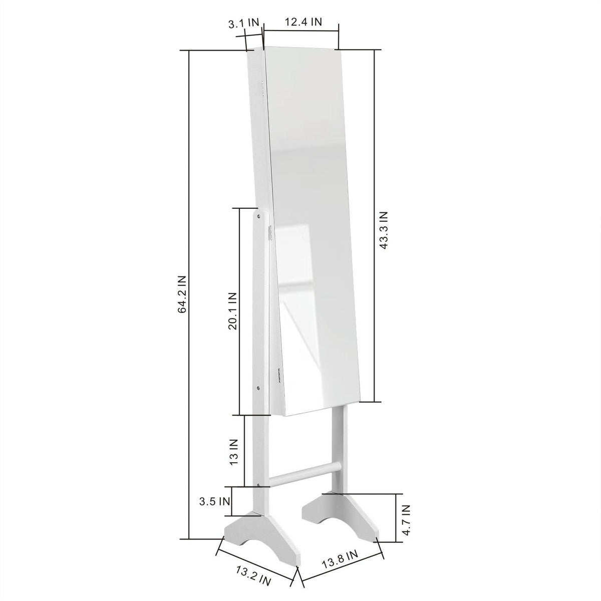 Urdang Mirrored Jewelry Cabinet