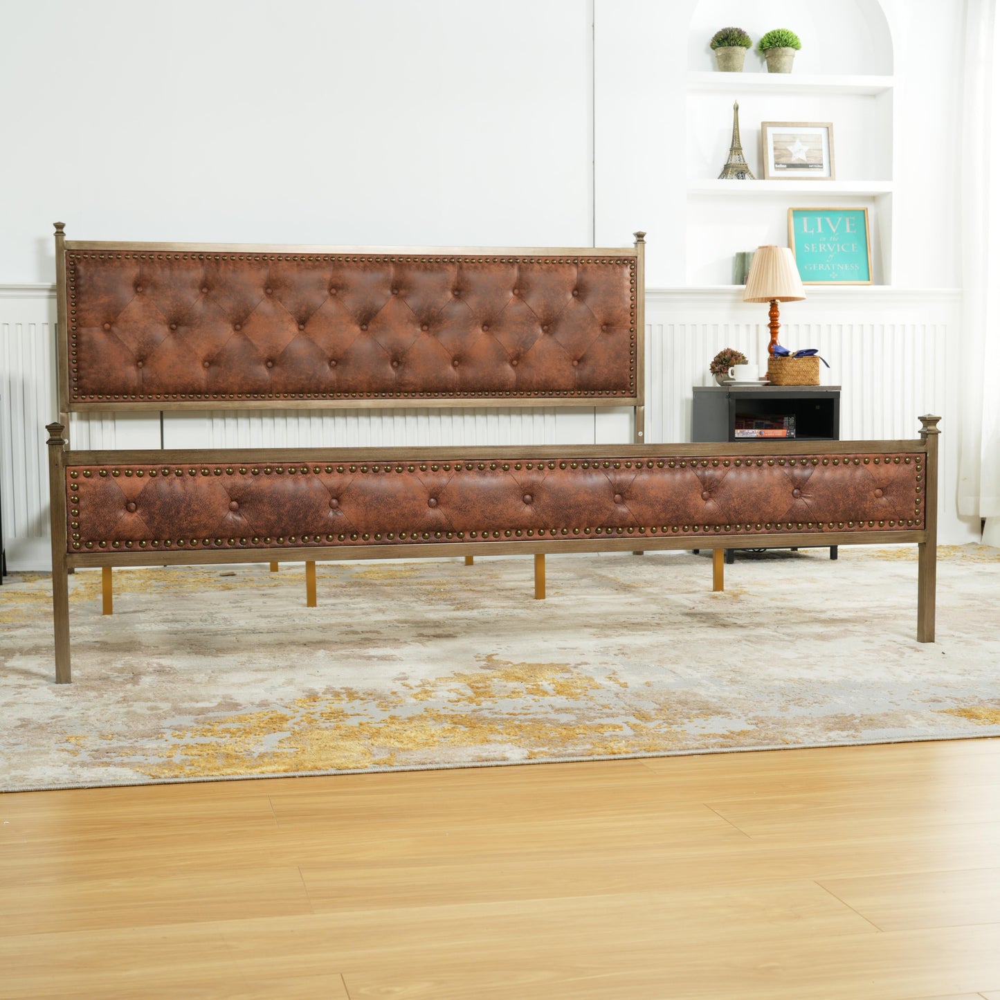 Veleda King Suede Beds