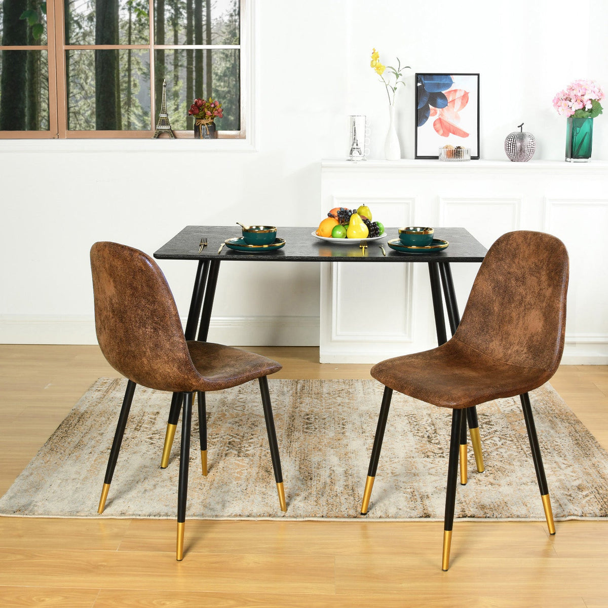 Whalen Black Wood Dining Tables