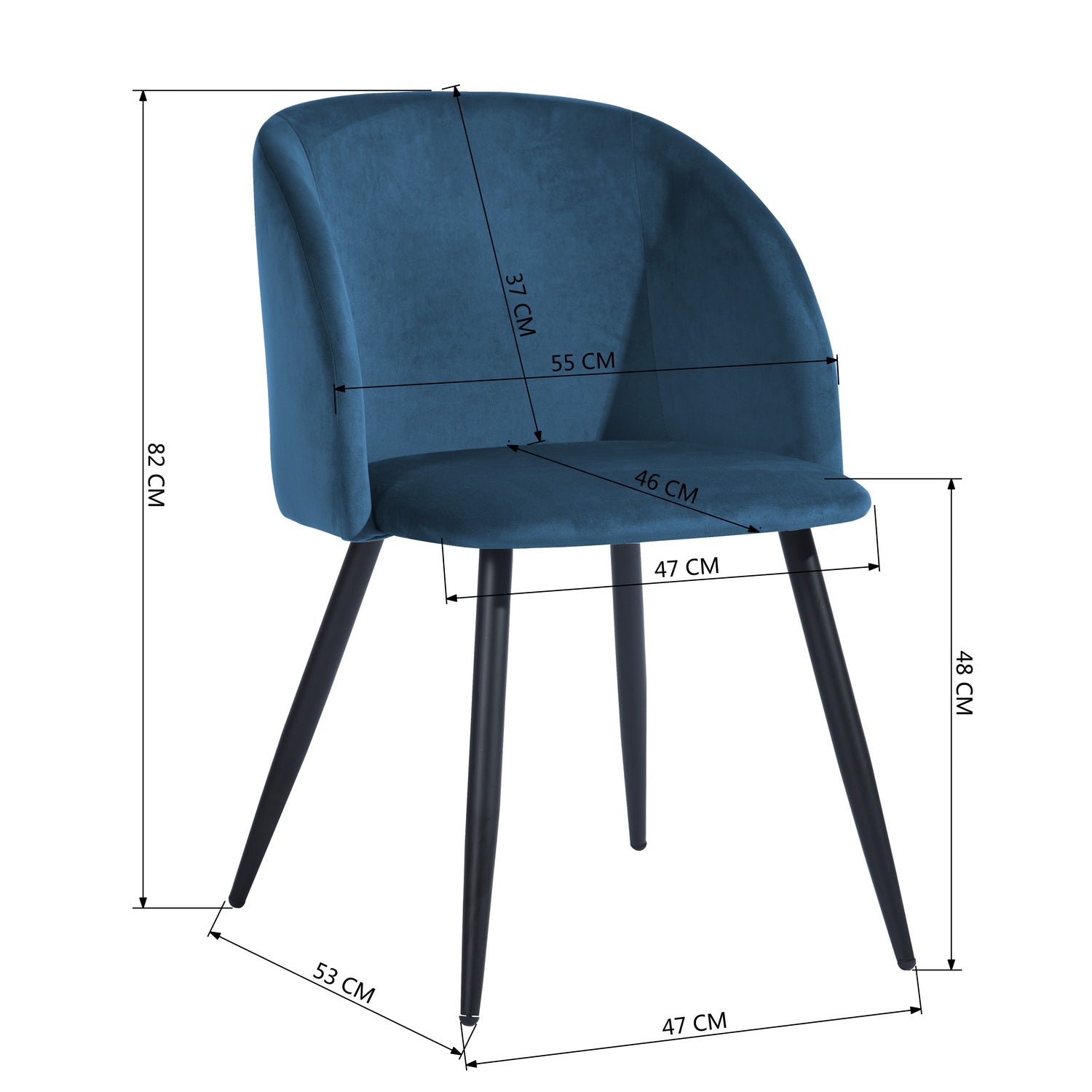 Ynez Velvet Dining Chair