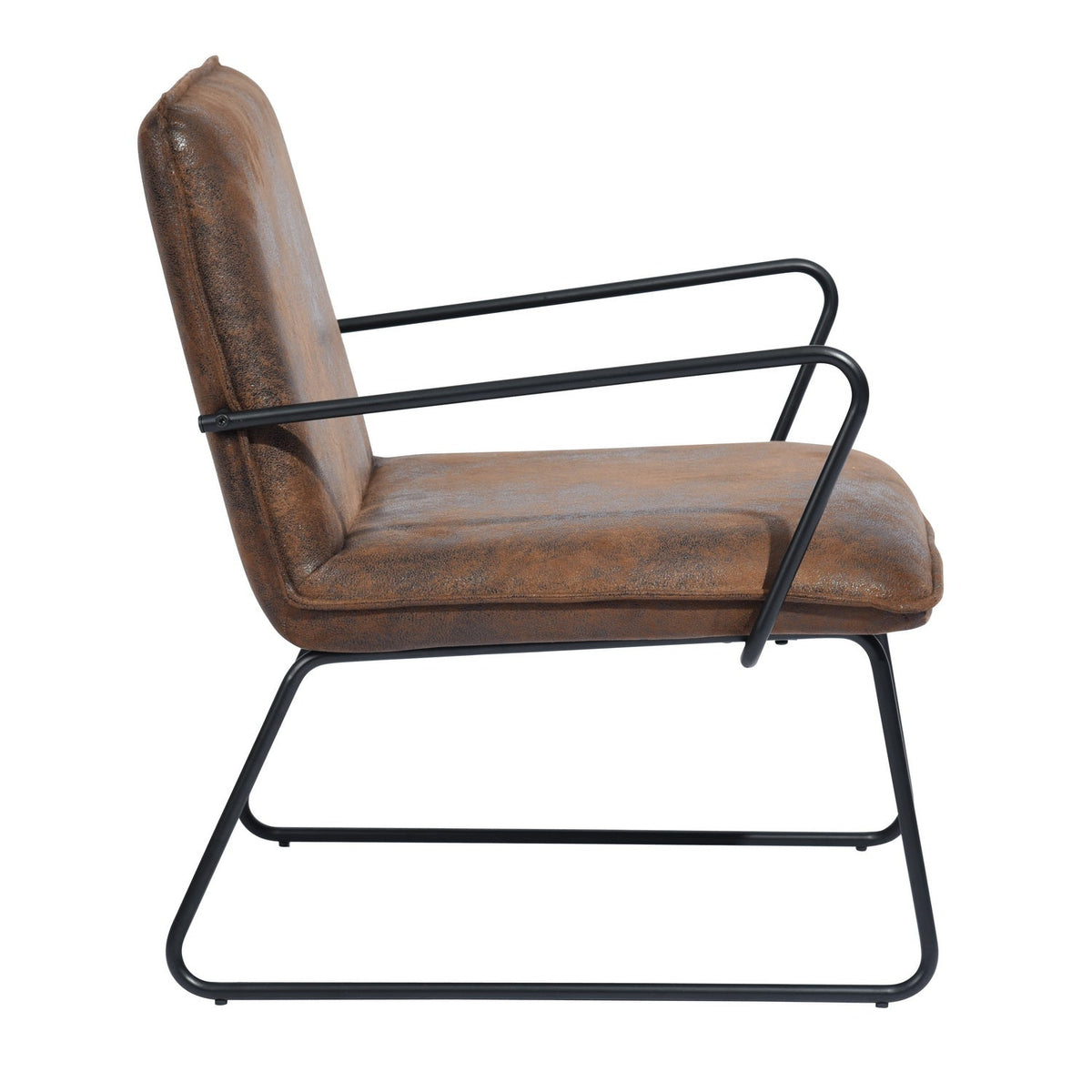 Zack Suede Accent Chair