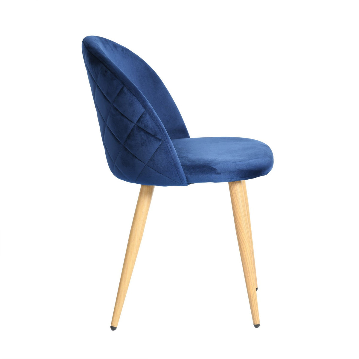Zomba Dark Blue Velvet Ukfr Dining Chairs