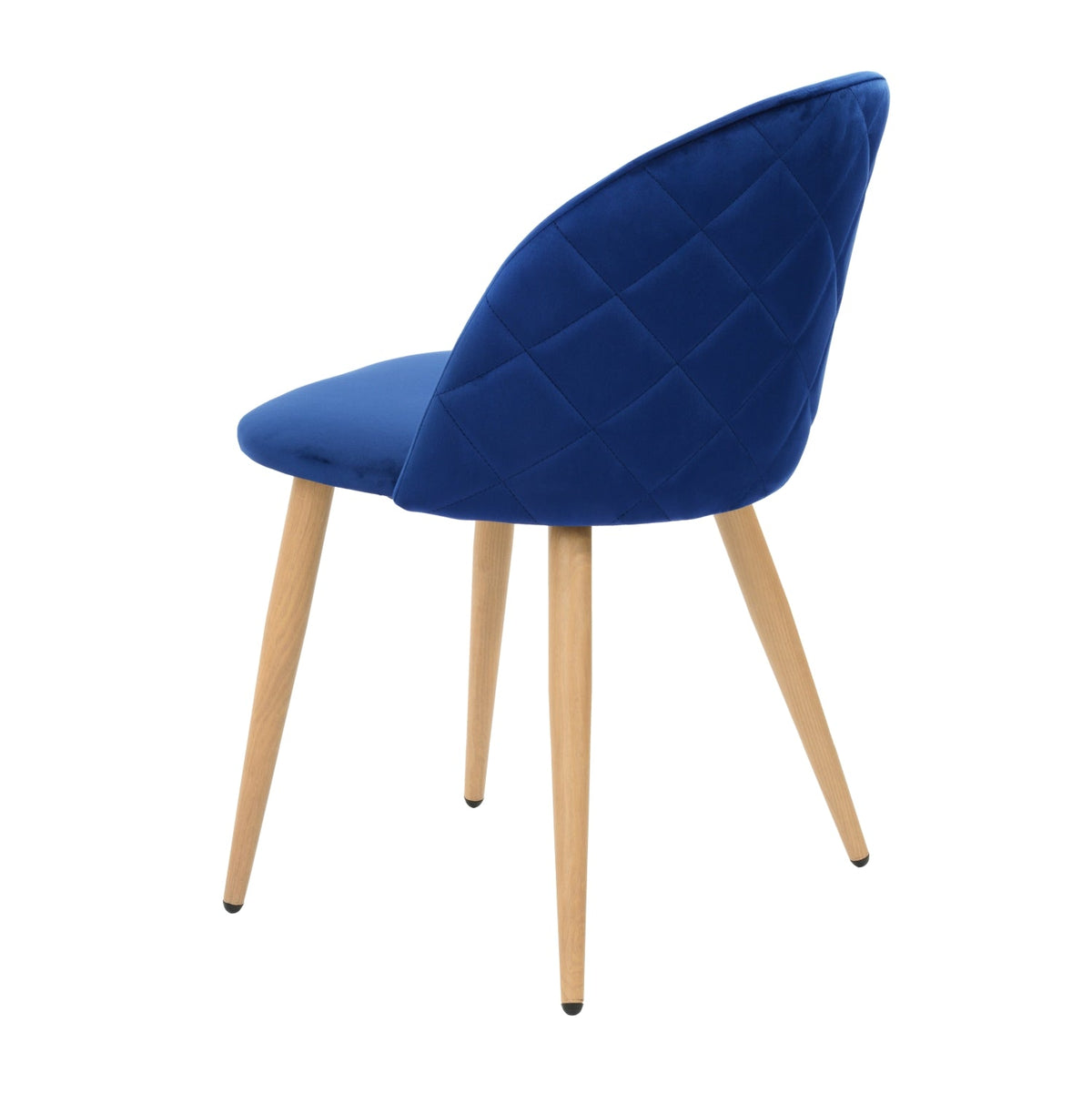 Zomba Dark Blue Velvet Ukfr Dining Chairs