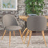 Zomba Fabric Grey Dining Chairs