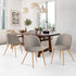 Zomba Fabric Grey Dining Chairs