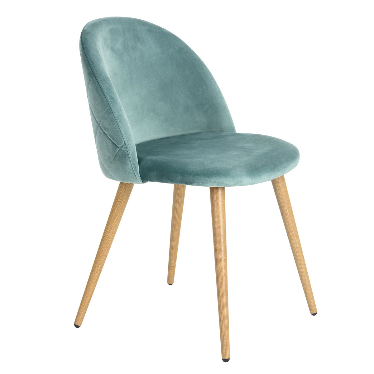 ZOMBA VELVET AQUA OAK LEG 4PCS NL