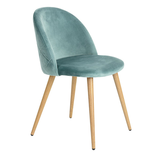 ZOMBA VELVET AQUA OAK LEG 4PCS NL