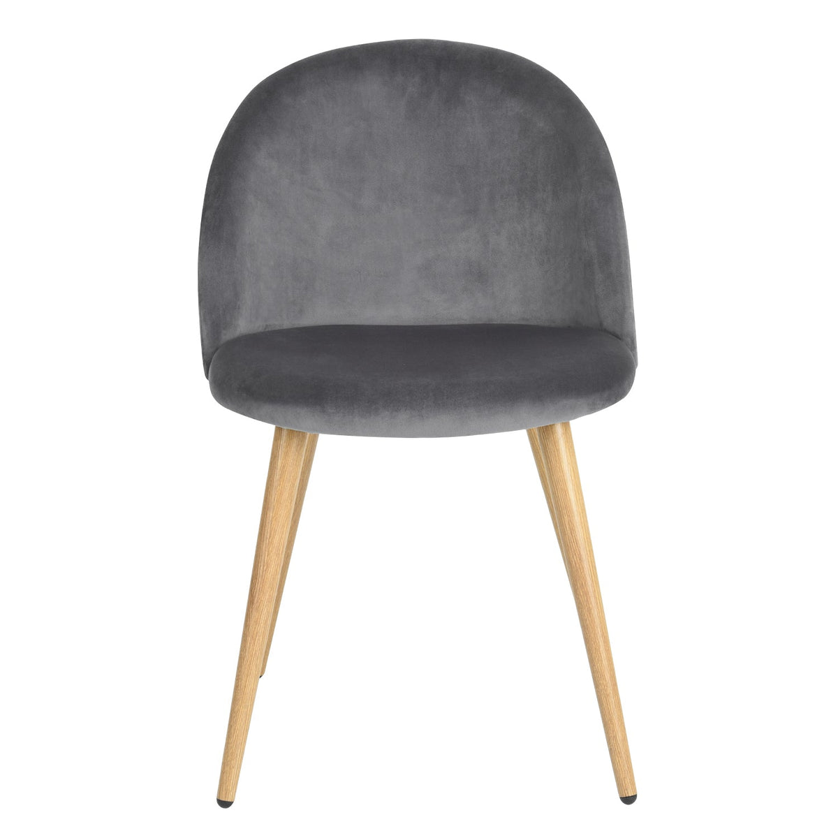 Zomba Grey Velvet Dining Chairs
