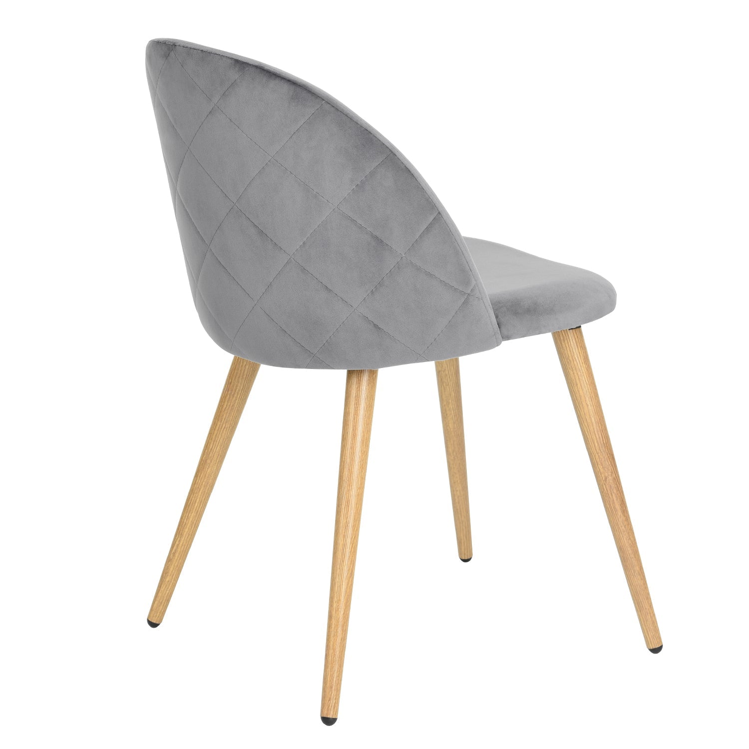 Zomba Grey Velvet Dining Chairs