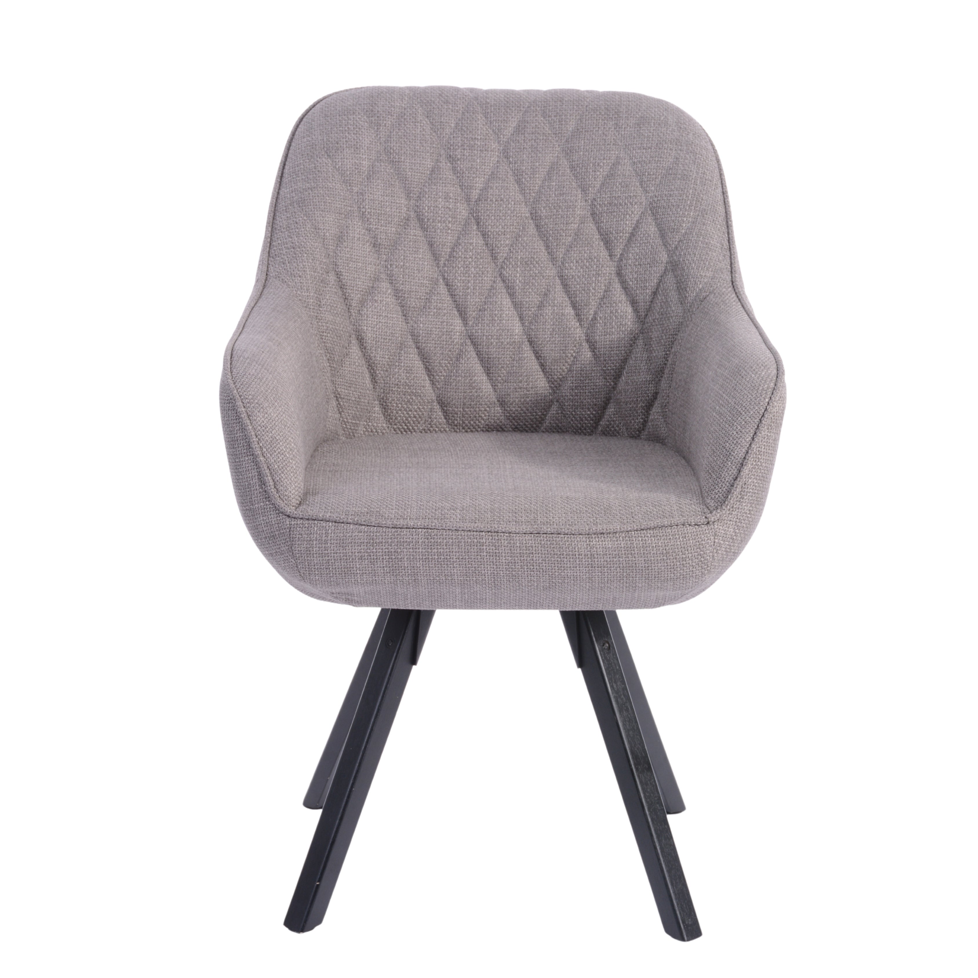 Grey Velvet Wing Dining Chairs