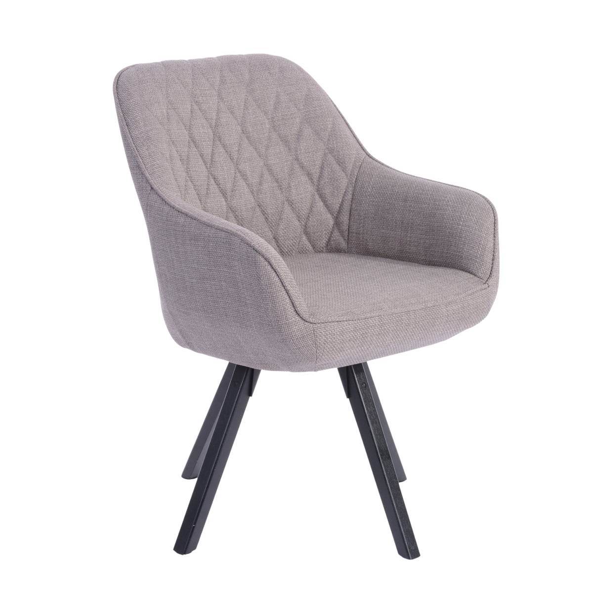 Grey Velvet Wing Dining Chairs