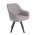 Grey Velvet Wing Dining Chairs